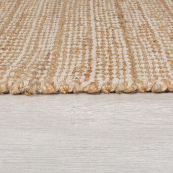 Flair Rugs, Kusový koberec Levi Chenille Jute Natural, 80x150, béžová, obývacia izba