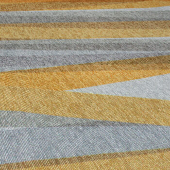 Flair Rugs, Kusový koberec Match Isabella Stripe Grey/Ochre, 170x240, žltá, chodba / predsieň