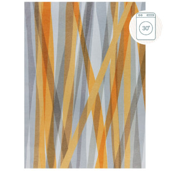 Flair Rugs, Kusový koberec Match Isabella Stripe Grey/Ochre, 170x240, žltá, chodba / predsieň