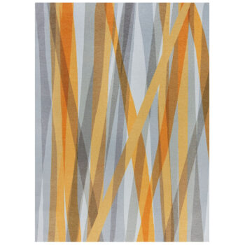 Flair Rugs, Kusový koberec Match Isabella Stripe Grey/Ochre, 170x240, žltá, chodba / predsieň