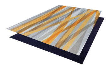 Flair Rugs, Kusový koberec Match Isabella Stripe Grey/Ochre, 170x240, žltá, chodba / predsieň