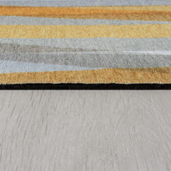 Flair Rugs, Kusový koberec Match Isabella Stripe Grey/Ochre, 170x240, žltá, chodba / predsieň
