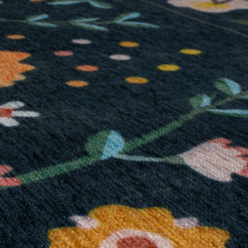 Flair Rugs, Kusový koberec Match Nordic Floral Navy, 170x240, modrá, chodba / predsieň