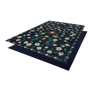 Flair Rugs, Kusový koberec Match Nordic Floral Navy, 170x240, modrá, chodba / predsieň