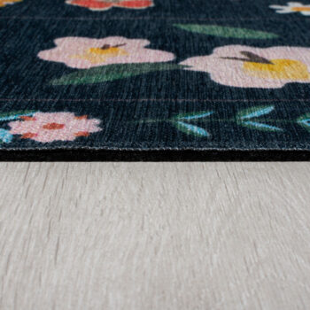 Flair Rugs, Kusový koberec Match Nordic Floral Navy, 170x240, modrá, chodba / predsieň