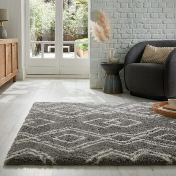 Flair Rugs, Kusový koberec Melilla Atlas Berber Grey, 80x150, šedá, obývacia izba