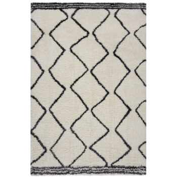 Flair Rugs, Kusový koberec Melilla Riad Berber Ivory, 80x150, biela, obývacia izba