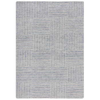 Flair Rugs, Kusový koberec Memphis Abstract Check Blue, 80x150, modrá, obývacia izba