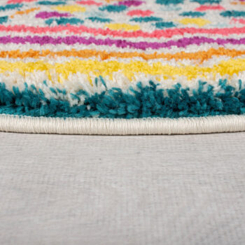 Flair Rugs, Kusový koberec Menara Rainbow Spot Multi kruh, 100x100 (priemer) kruh, viacfarebná, detská izba