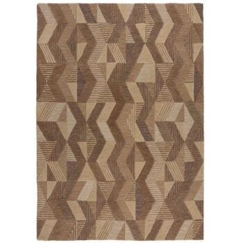 Flair Rugs, Kusový koberec Moda Asher Natural, 200x290, hnedá, chodba / predsieň