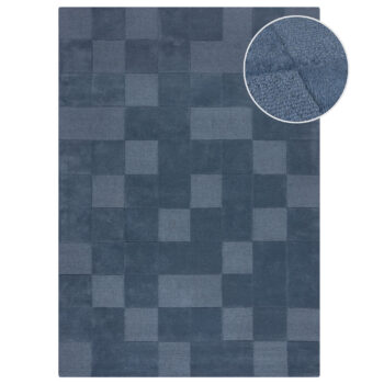 Flair Rugs, Kusový koberec Moderno Checkerboard Blue, 120x170, modrá, chodba / predsieň