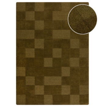 Flair Rugs, Kusový koberec Moderno Checkerboard Green, 160x230, zelená, chodba / predsieň