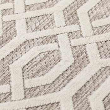 Flair Rugs, Kusový koberec Piatto Mataro Natural – na von aj na doma, 200x290, béžová, chodba / predsieň
