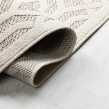 Flair Rugs, Kusový koberec Piatto Mataro Natural – na von aj na doma, 200x290, béžová, chodba / predsieň