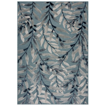 Flair Rugs, Kusový koberec Plaza Willow Blue – na von aj na doma, 160x230, modrá, exteriér