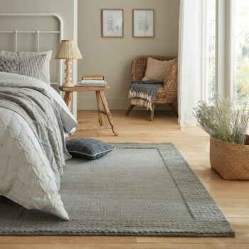 Flair Rugs, Kusový koberec Rue Plait Grey, 120x170, šedá, obývacia izba
