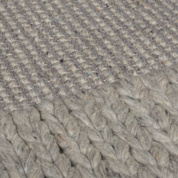 Flair Rugs, Kusový koberec Rue Plait Grey, 120x170, šedá, obývacia izba