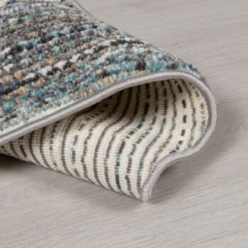 Flair Rugs, Kusový koberec Santiago Camino Blue kruh, 160x160 (priemer) kruh, modrá, obývacia izba