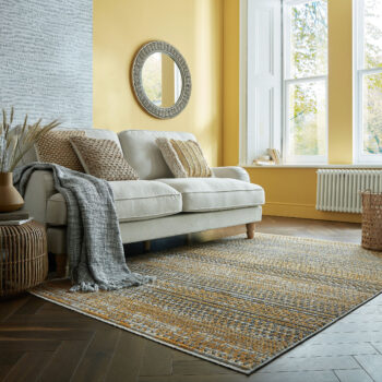 Flair Rugs, Kusový koberec Santiago Camino Yellow, 80x140, žltá, obývacia izba