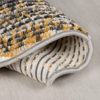 Flair Rugs, Kusový koberec Santiago Camino Yellow kruh, 140x140 (priemer) kruh, žltá, obývacia izba