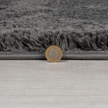 Flair Rugs, Kusový koberec Shaggy Teddy Charcoal, 200x290, šedá, detská izba