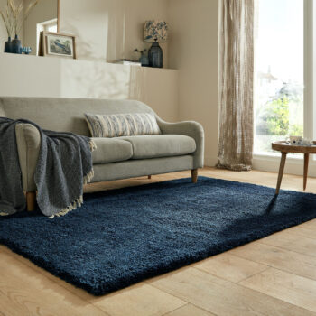 Flair Rugs, Kusový koberec Shaggy Teddy Navy, 200x290, modrá, detská izba