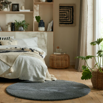 Flair Rugs, Kusový koberec Snuggle Grey kruh, 180x180 (priemer) kruh, šedá, detská izba