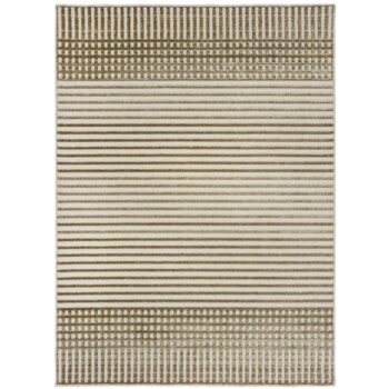 Flair Rugs, Kusový koberec Verve Elton Stripe Green, 200x320, zelená, chodba / predsieň