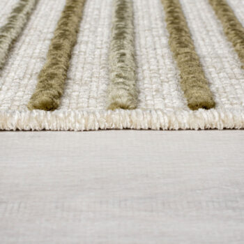 Flair Rugs, Kusový koberec Verve Elton Stripe Green, 200x320, zelená, chodba / predsieň
