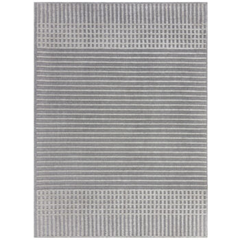 Flair Rugs, Kusový koberec Verve Elton Stripe Grey, 200x320, šedá, chodba / predsieň