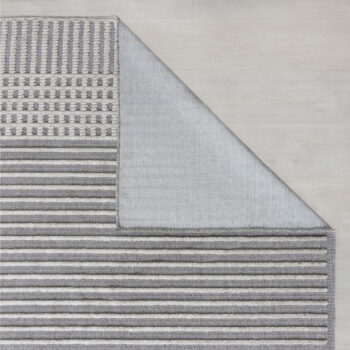 Flair Rugs, Kusový koberec Verve Elton Stripe Grey, 200x320, šedá, chodba / predsieň