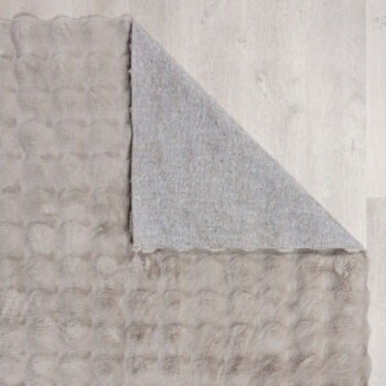 Flair Rugs, Kusový koberec Waffle Faux Fur Grey, 80x150, šedá, obývacia izba