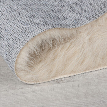 Flair Rugs, Kusový koberec Waffle Faux Fur Ivory, 80x150, béžová, obývacia izba