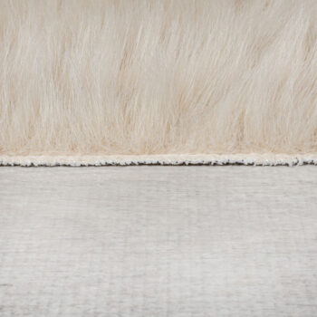 Flair Rugs, Kusový koberec Waffle Faux Fur Ivory, 80x150, béžová, obývacia izba