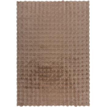 Flair Rugs, Kusový koberec Waffle Faux Fur Taupe, 80x150, hnedá, obývacia izba