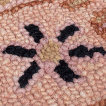 Flair Rugs, Kusový koberec Wool Loop Blossom Pink/Black, 120x170, ružová, obývacia izba