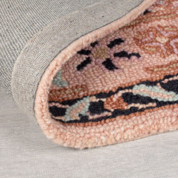 Flair Rugs, Kusový koberec Wool Loop Blossom Pink/Black, 120x170, ružová, obývacia izba