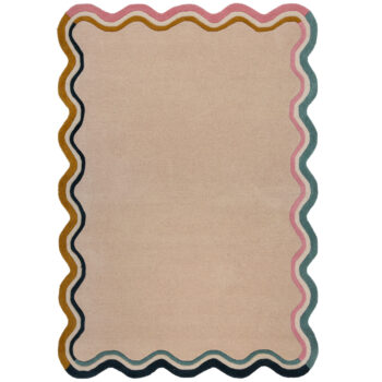 Flair Rugs, Kusový koberec Wool Scallop Leo Border Multi, 200x290, viacfarebná, obývacia izba