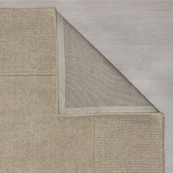 Flair Rugs, Kusový ručne tkaný koberec Tuscany Textured Wool Border Natural, 160x230, béžová, obývacia izba