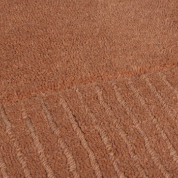 Flair Rugs, Kusový ručne tkaný koberec Tuscany Textured Wool Border Orange, 200x290, oranžová, obývacia izba
