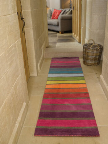 Flair Rugs, Ručne tkaný behúň Illusion Candy Multi, 60x230, viacfarebná, chodba / predsieň
