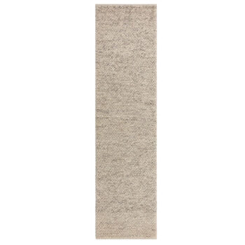 Flair Rugs, Ručně tkaný behúň Minerals Light Grey, 60x230, béžová, chodba / predsieň