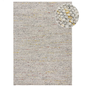 Flair Rugs, Ručne tkaný kusový koberec Minerals Black/White, 80x150, biela, chodba / predsieň