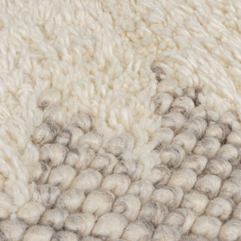 Flair Rugs, Ručne tkaný kusový koberec Minerals Border Natural, 120x170, biela, chodba / predsieň