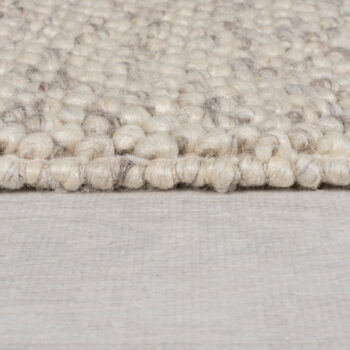 Flair Rugs, Ručne tkaný kusový koberec Minerals Border Natural, 160x230, biela, chodba / predsieň