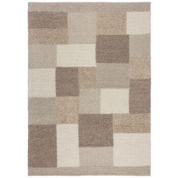 Flair Rugs, Ručne tkaný kusový koberec Minerals Patchwork Natural, 160x230, béžová, chodba / predsieň