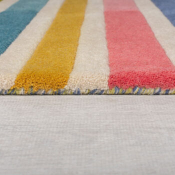 Flair Rugs, Ručne všívaný behúň Illusion Piano Pink/Multi, 60x230, viacfarebná, chodba / predsieň