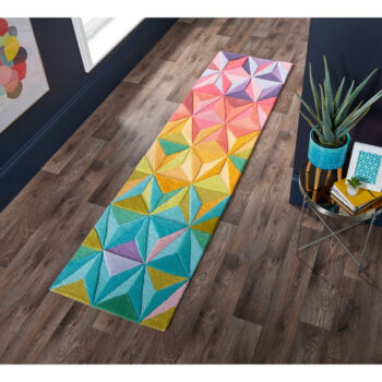 Flair Rugs, Ručne všívaný behúň Illusion Reverie Multi, 60x230, viacfarebná, chodba / predsieň