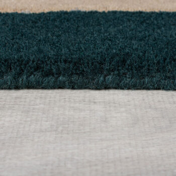 Flair Rugs, Ručne všívaný kusový koberec Abstract Labyrinth Shaped Green/Blue, 200x290, modrá, chodba / predsieň
