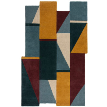 Flair Rugs, Ručne všívaný kusový koberec Abstract Shuffle Shaped Multi, 150x240, viacfarebná, chodba / predsieň